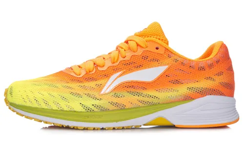 Li Ning Fabric Cushioning Slip Resistant Abrasion Resistant Breathable Lightweight Low top Running Shoes Women's
