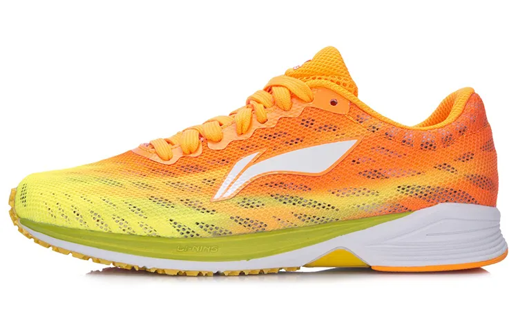 Li Ning Fabric Cushioning Slip Resistant Abrasion Resistant Breathable Lightweight Low top Running Shoes Women's