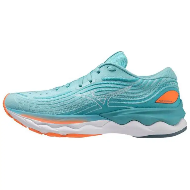 Mizuno Wave Skyrise 4 Cushioning Slip Resistant Cushioning Slip Resistant Low top Running Shoes Women's Blue