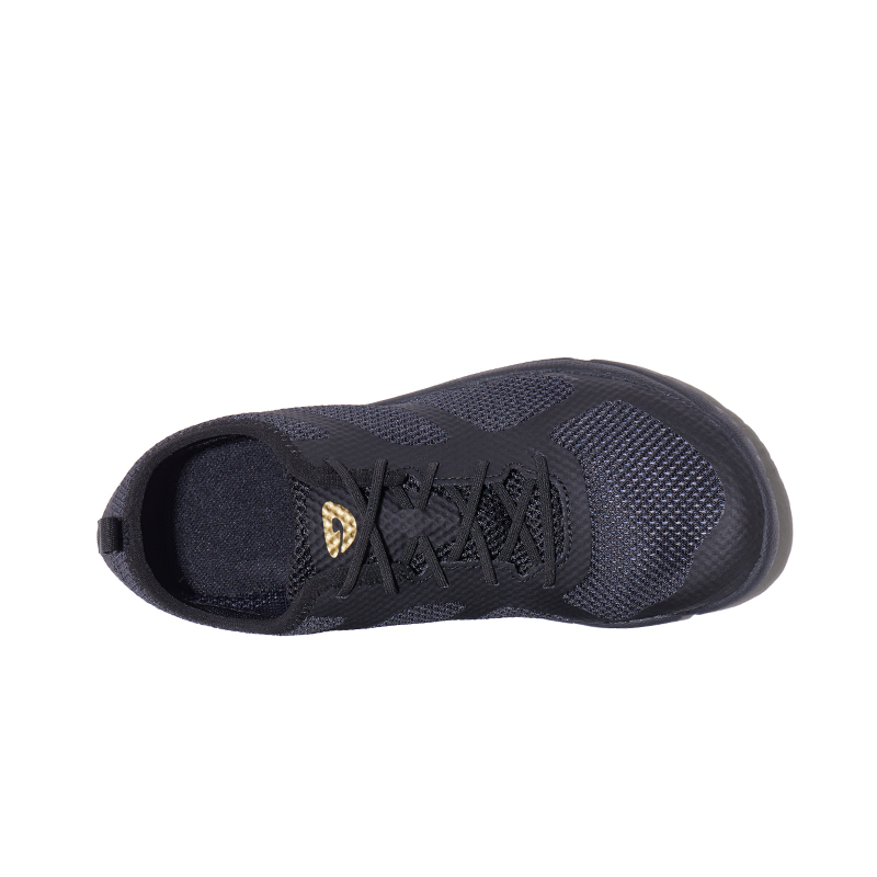 HOT POTATO Breathable, Lightweight Coverage Low top Casual Running Shoes Unisex Black