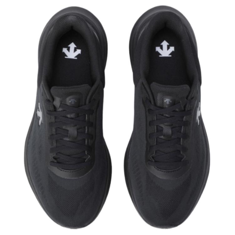 DESCENTE RUNNING Low top Casual Training Long Distance Running City Commuting Running Shoes Unisex Black