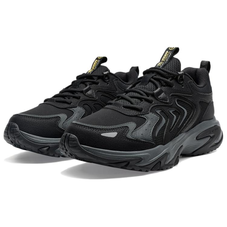XTEP Slip Resistant, Abrasion Resistant, Lightweight Low top Outdoor Shoes Men’s Black