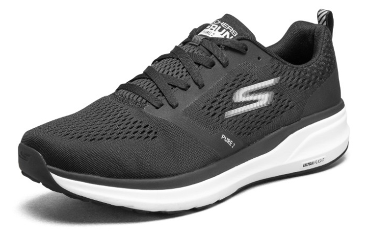 Мужские кроссовки Skechers Pure 2 (черно-белый) — фото 3