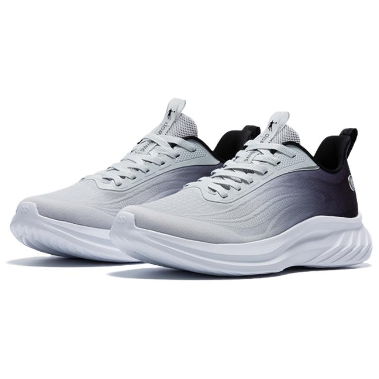 QIAODAN Light Speed 5.0LITE Cushioning Breathable Lightweight Low top Casual Running Shoes Men’s Gray Black