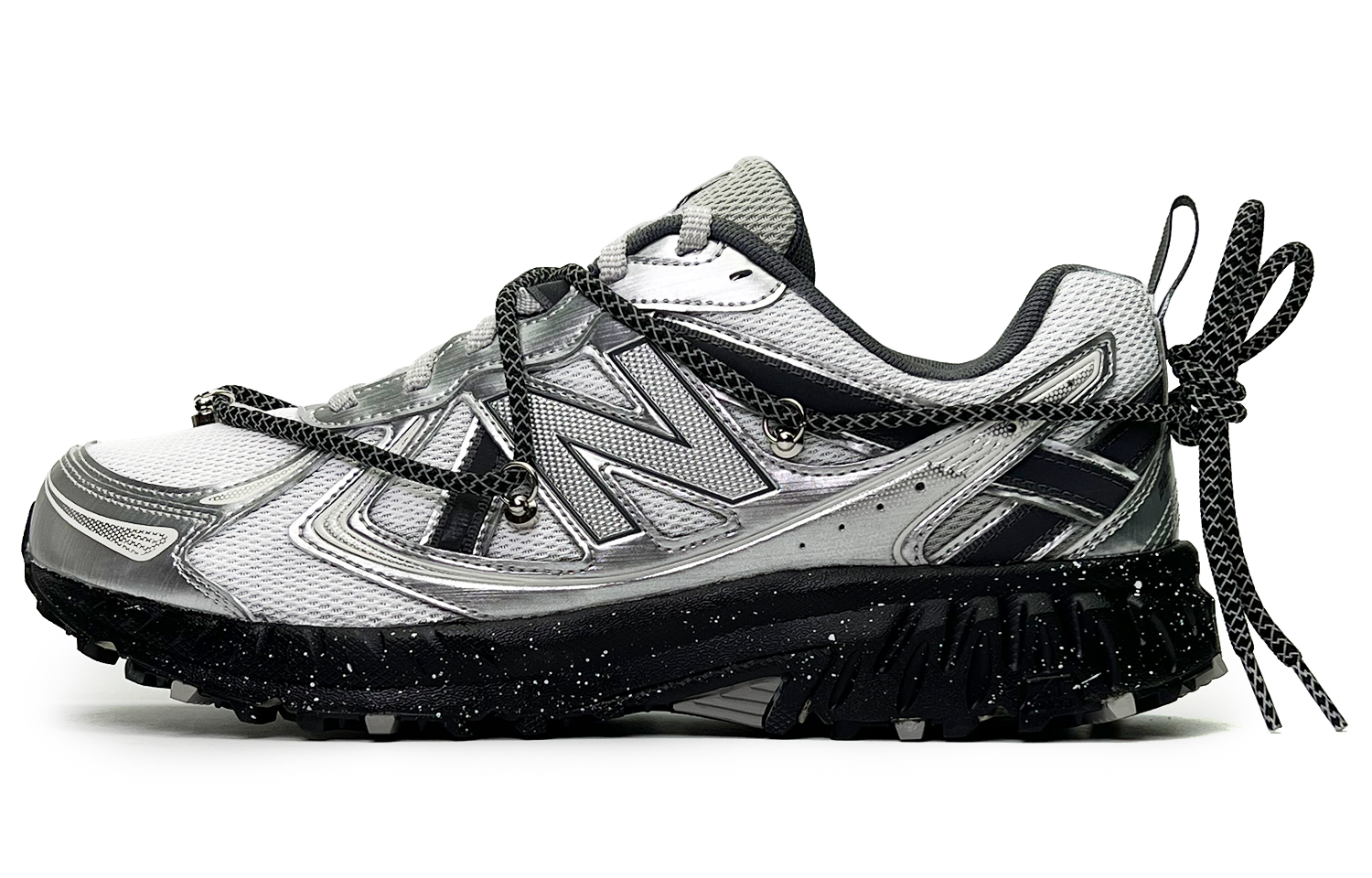 New Balance NB 410 Slip Resistant Abrasion Resistant Low top Running Shoes Unisex Silver White