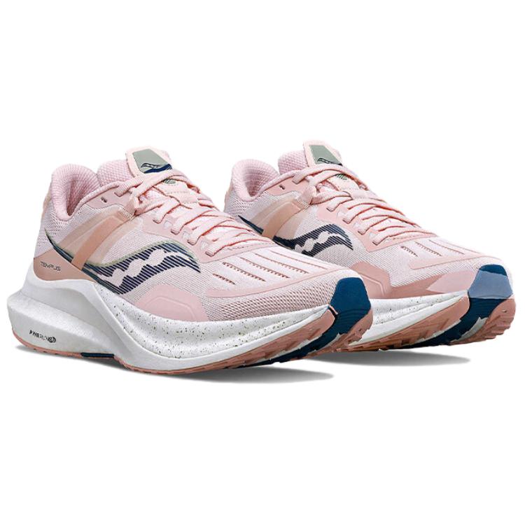 Saucony Tempus TanTu 1 Cushioning Breathable Low top Running Shoes Women’s Pink