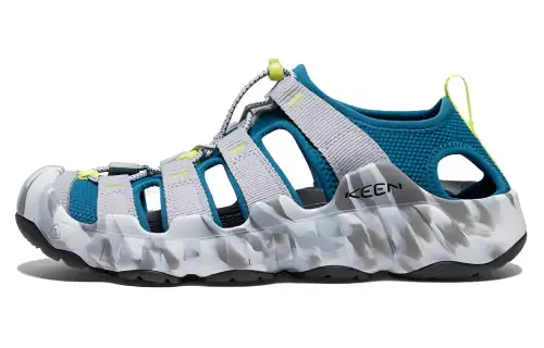 Keen HYPERPORT H2 Slip Resistant Abrasion Resistant Low top Outdoor Shoes Men's Gray Blue