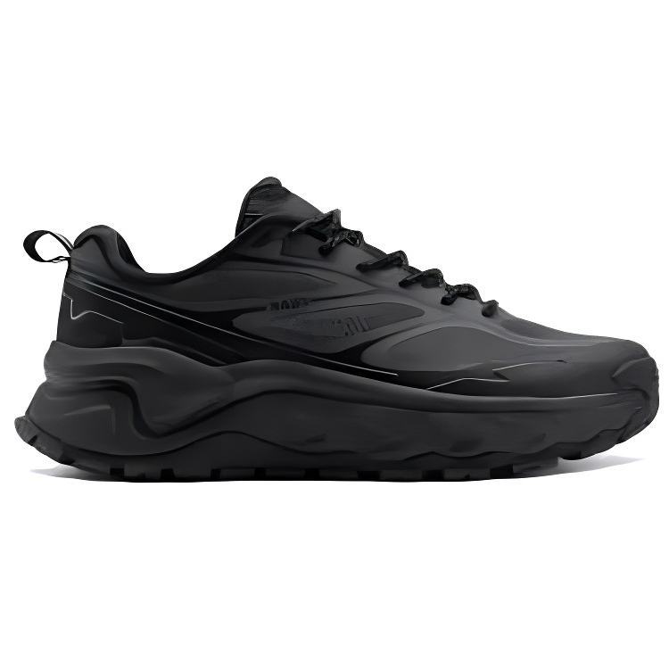 PEAK Cushioning Slip Resistant Abrasion Resistant Low top Outdoor Shoes Unisex Gray Black