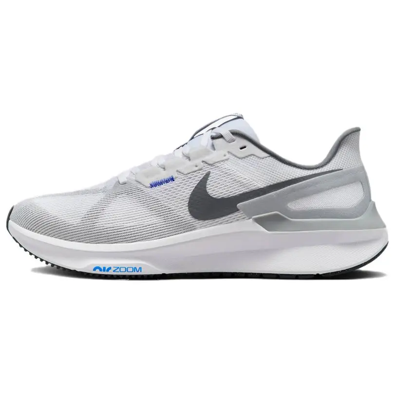 Nike Breathable Low top Casual Long Distance Running City Commuting Running Shoes Men's Gray White
