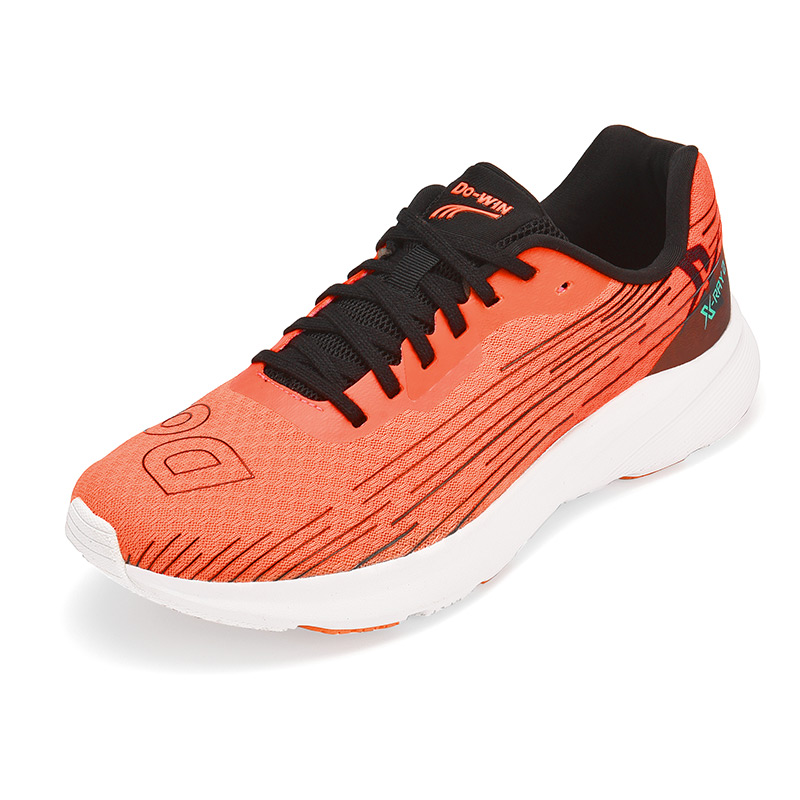 DO WIN Racing Cushioning Slip Resistant Abrasion Resistant Low top Marathon Running Shoes Unisex Orange