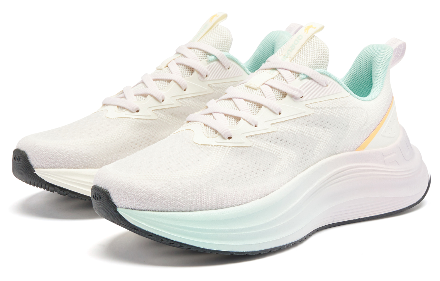 QIAODAN Cushioning Slip Resistant Abrasion Resistant Low top City Commuting Running Shoes Women’s White Purple
