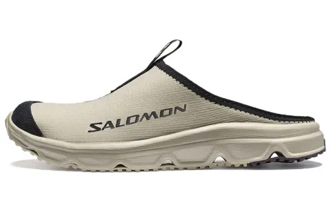 SALOMON RX Slide 3.0 Rubber Sole Slide Slippers Unisex Beige Black