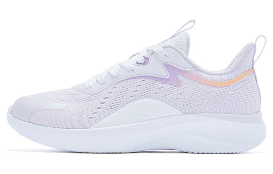 QIAODAN Comfortable Slip Resistant Lightweight Rebound Low top Running Shoes Women’s Light Purple