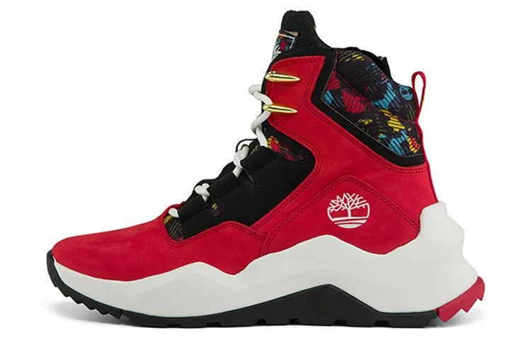 Timberland Madbury Side Zip Sneaker Boots 'Red Nubuck' Women's