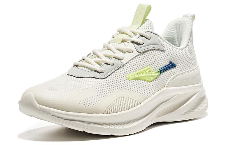 Erke Cushioning Slip Resistant Abrasion Resistant Low top Running Shoes Men’s White Green