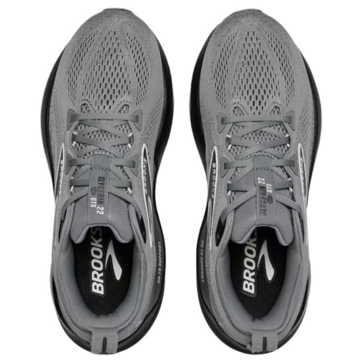 Brooks Glycerin GTS 22 Slip Resistant Abrasion Resistant Low top Casual Running Shoes Men’s Gray