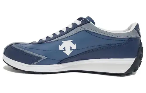 DESCENTE Cron Racer Comfortable Slip Resistant Abrasion Resistant Low top Running Shoes Unisex Blue