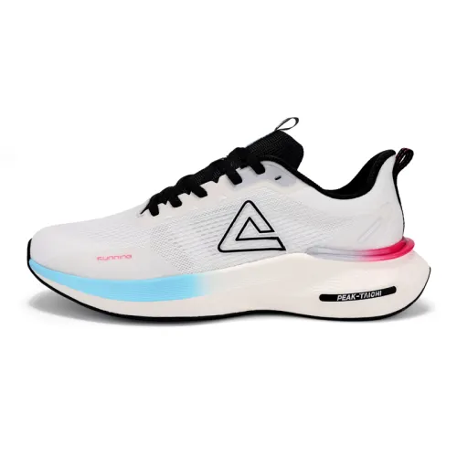 Peak 3.0 shock-absorbing and wear-resistant lightweight mesh breathable low-top anti-slip and wear-resistant running shoes men's white and black