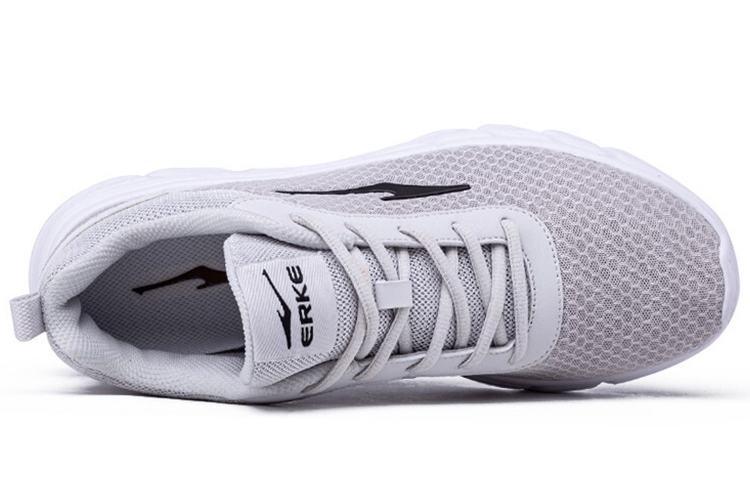 Erke Cushioning Slip Resistant Breathable Low top Running Shoes Men’s Gray