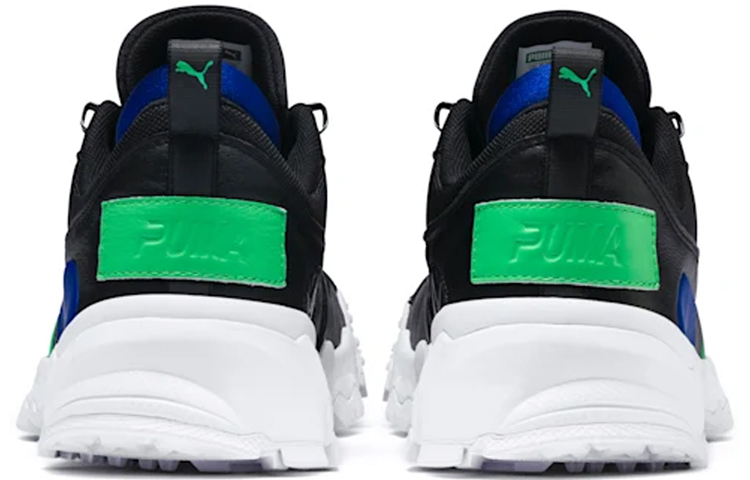 PUMA Trailfox Leather Black Green Blue