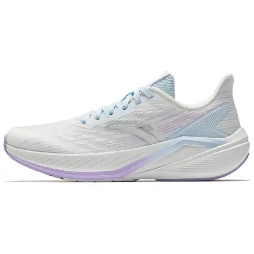 Anta Slip Resistant Abrasion Resistant Low top Casual Running Shoes Women's White Blue Purple