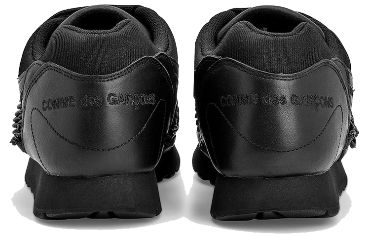 Женские кроссовки Comme des Garcons x Nike Outburst Velcro Black CDG (черные) — фото 5