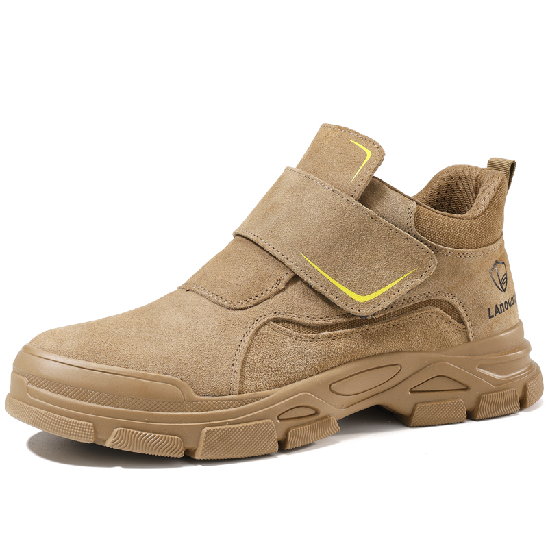 LANOUDUN Abrasion Resistant Impact Resistant Coverage Low top Outdoor Shoes Unisex Camel