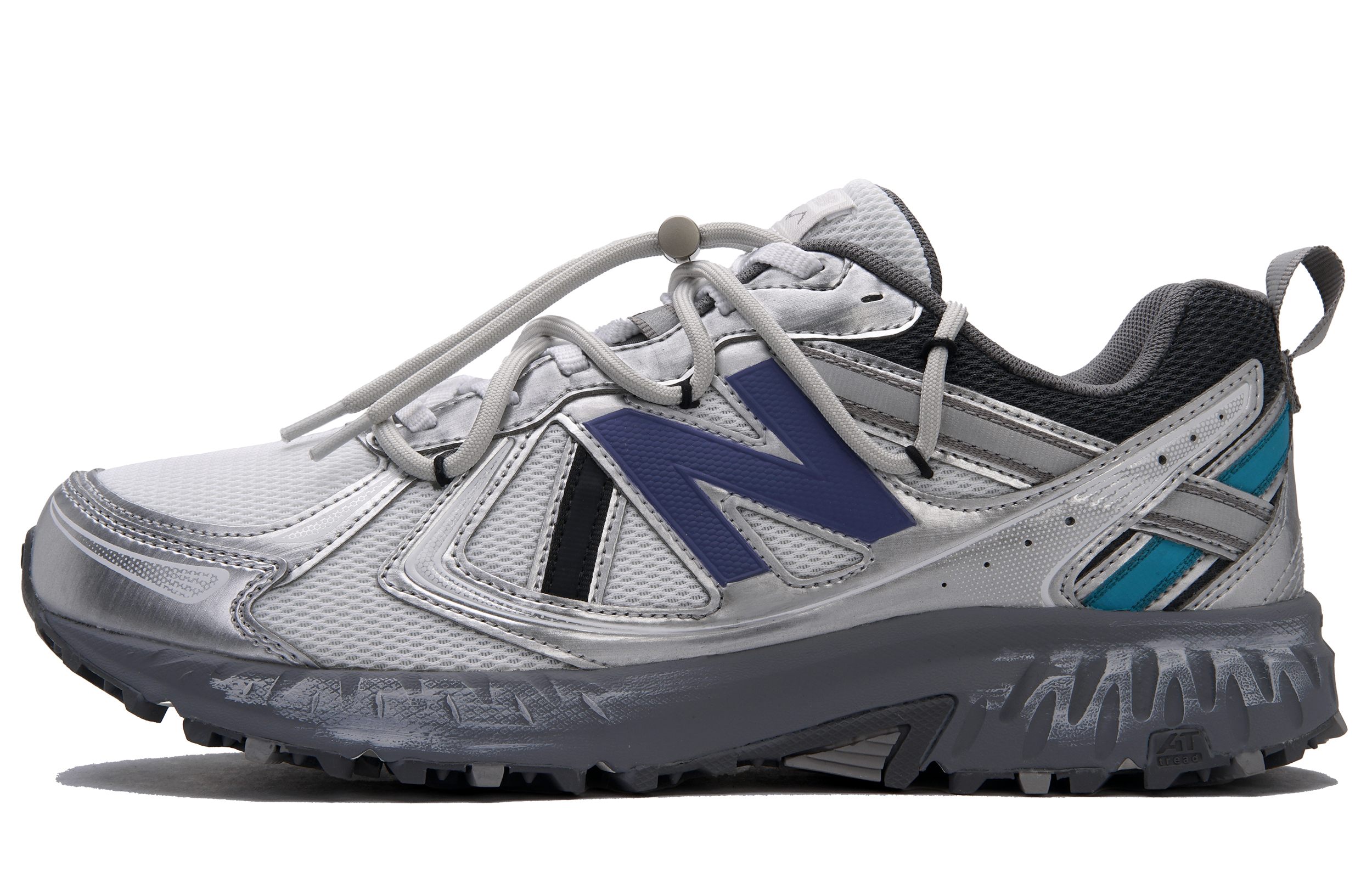 New Balance NB 410 Slip Resistant Abrasion Resistant Low top Running Shoes Unisex Blue Gray Silver
