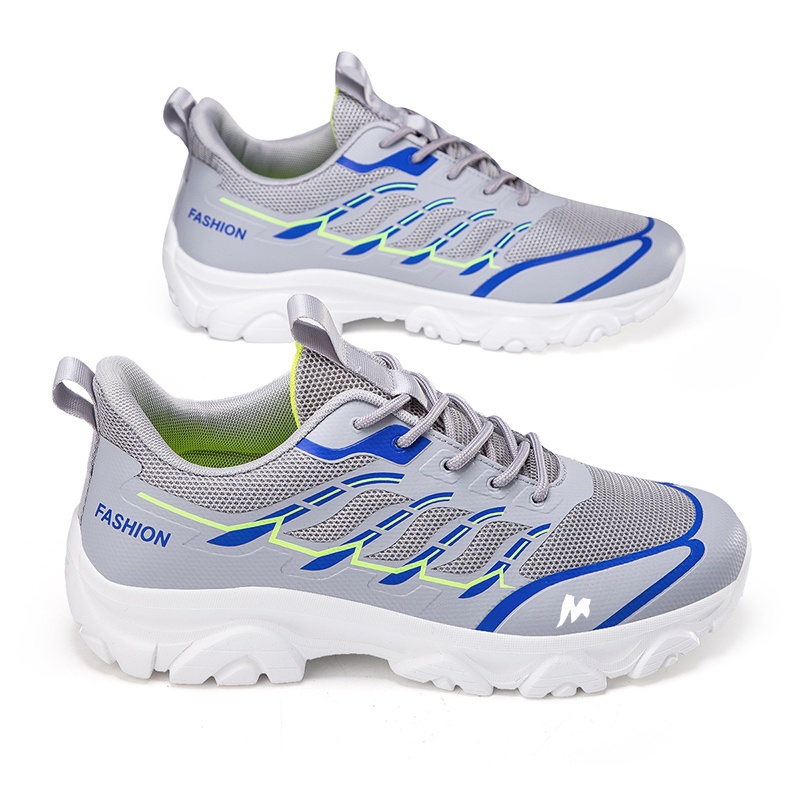 TANSENLANG Low top Outdoor Casual Shoes Men’s Gray Blue