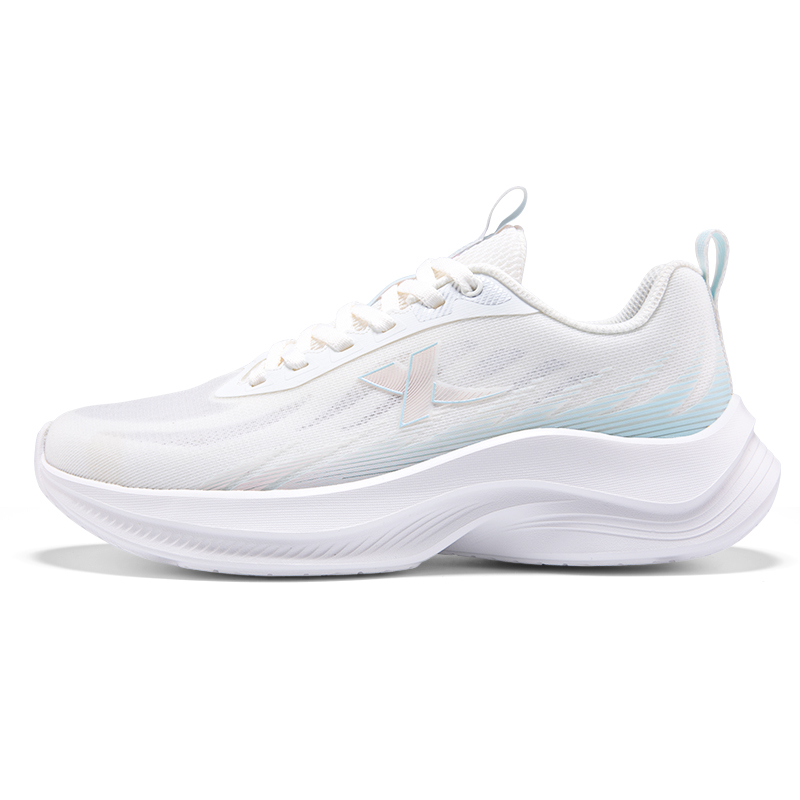 XTEP Cushioning Slip Resistant Breathable Low top Casual Running Shoes Women’s White