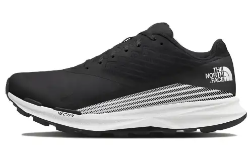 THE NORTH FACE Vectiv Cushioning, Wear Resistant Low top Running Shoes Men's Black White