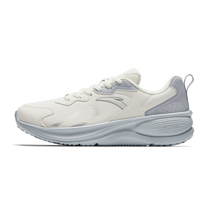 Anta Racing Leather Low top Running Shoes Women’s White Blue