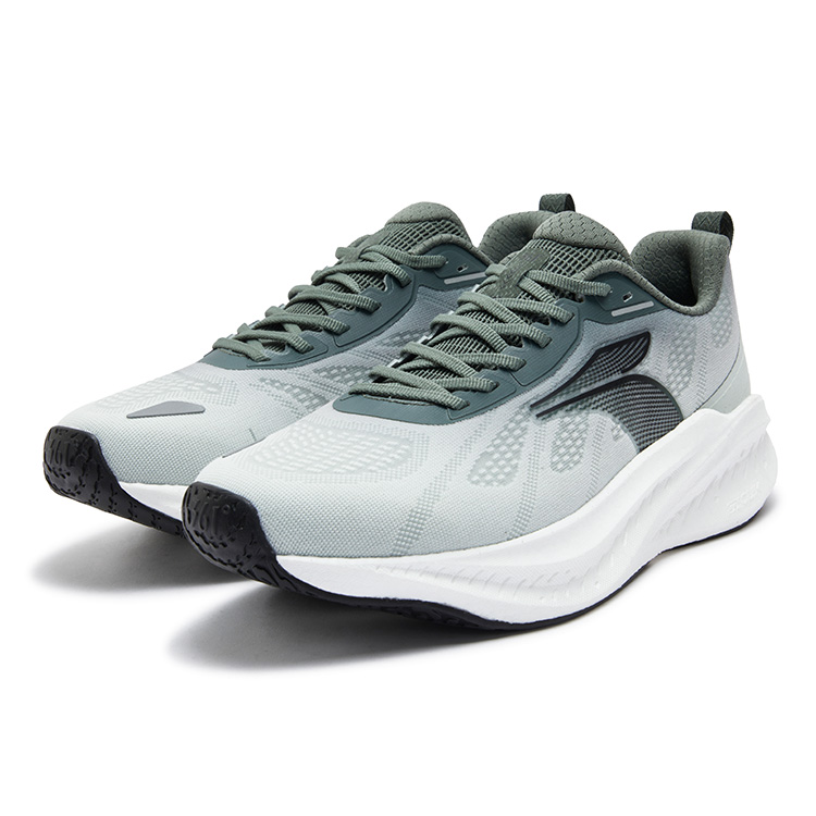 361° Blast Foam 4SE Cushioning Abrasion Resistant Breathable Slip Resistant Low top Running Shoes Men’s Gray Green