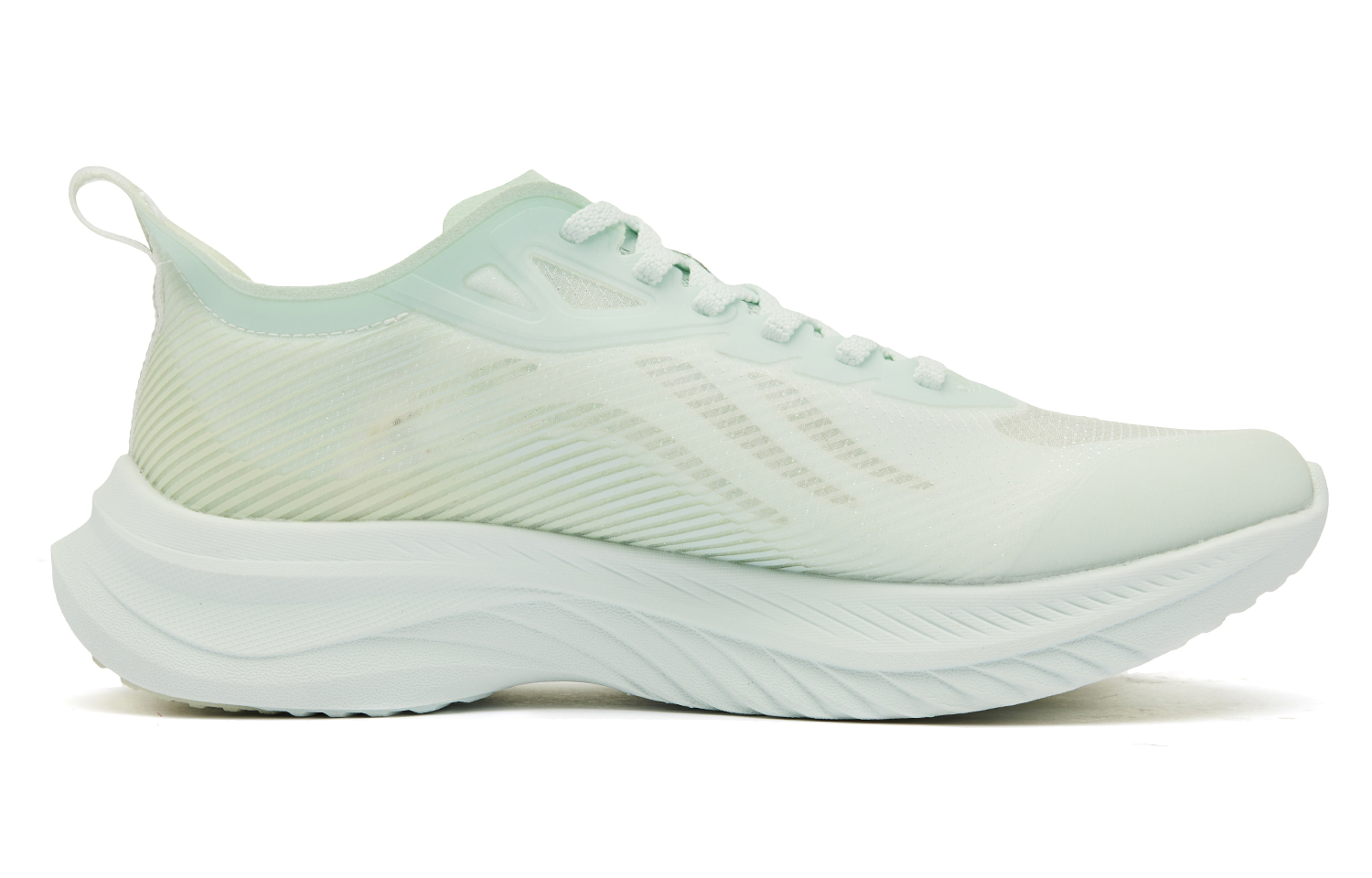 QIAODAN Light Speed 4.0 PLUS Running Shoes Women’s Low Top Light Transparent Green Celadon