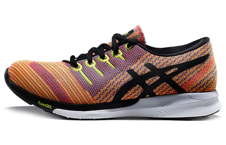Asics Fuze Knit Fabric Abrasion Resistant Low top Running Shoes Women's Multicolor