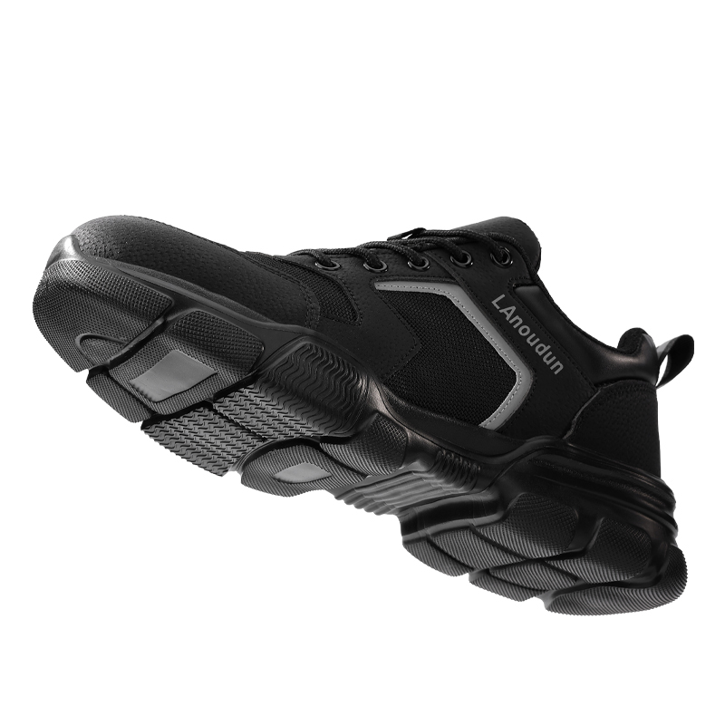 LANOUDUN Breathable, Impact Resistant, Lightweight Low top Outdoor Shoes Unisex Black