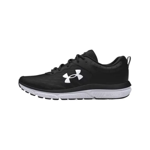 Under Armour Charged Assert 10 Mesh, Leather Low top Running Shoes Women's Black