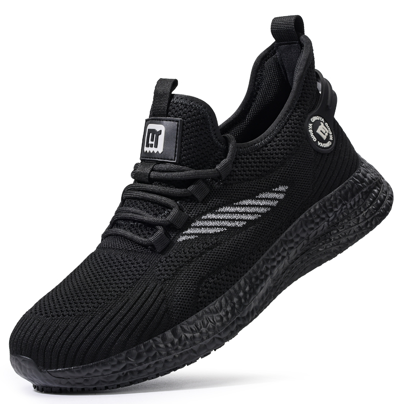 LANOUDUN Slip Resistant, Breathable, And Lightweight Low top Outdoor Shoes Unisex Black