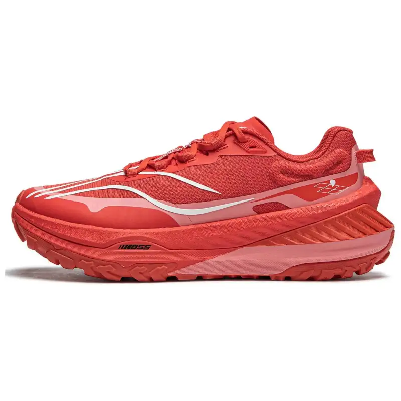 Li Ning De Lu Series Cushioning Slip Resistant Abrasion Resistant Support Lightweight Rebound Low top Running Shoes