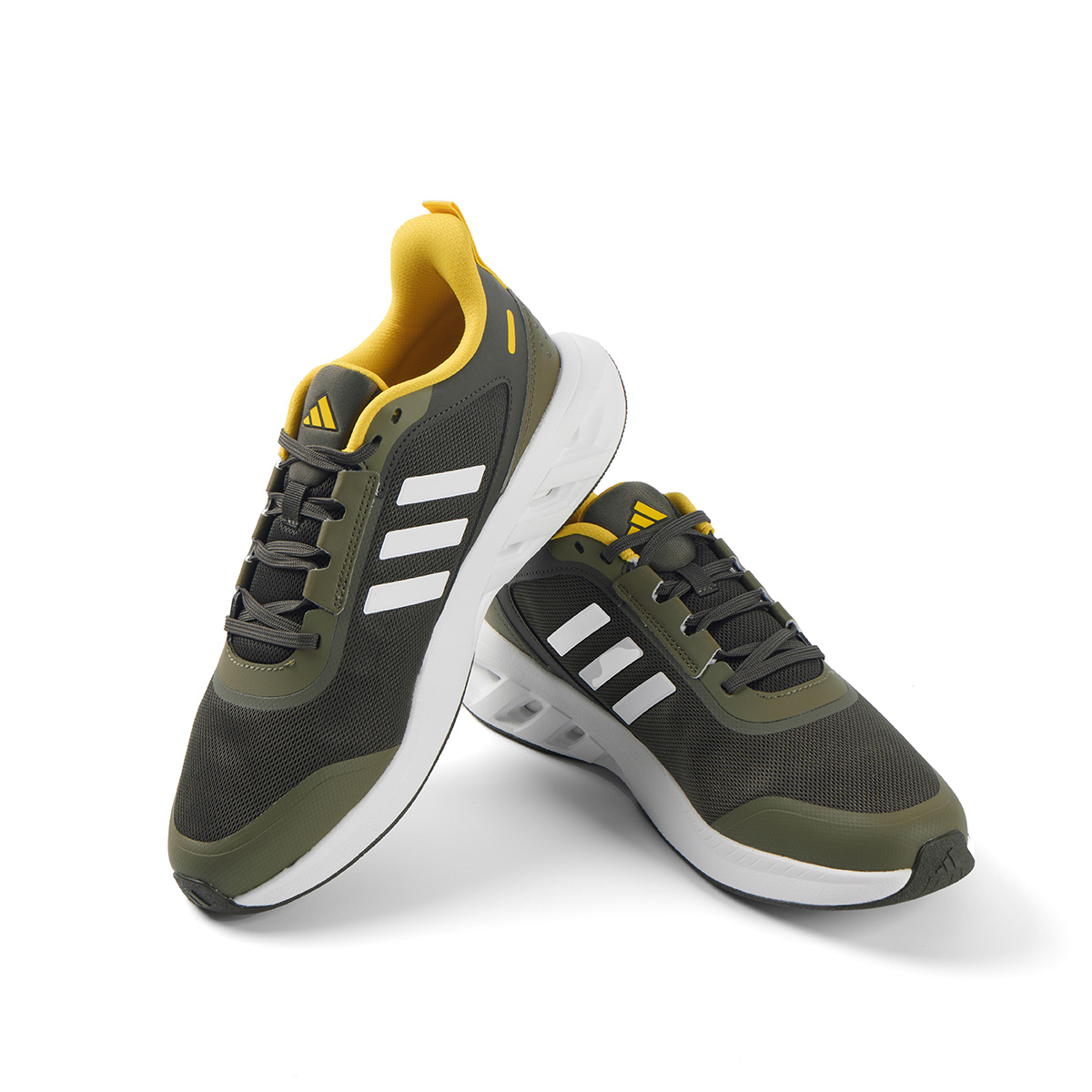 Adidas Cushioning Breathable Lightweight Cushioning Breathable Lightweight Low top Running Shoes Unisex Olive Green
