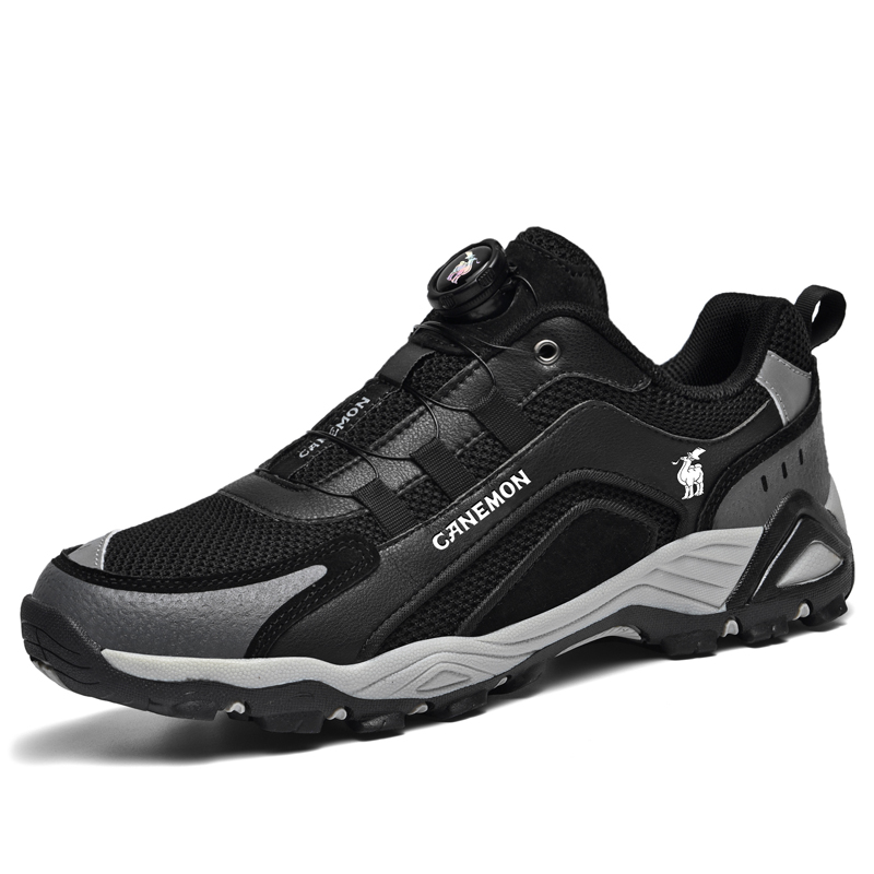 LINGHANGLUOTUO Outdoor Shoes Men’s Low Top Black/Gray/Blue/Sand