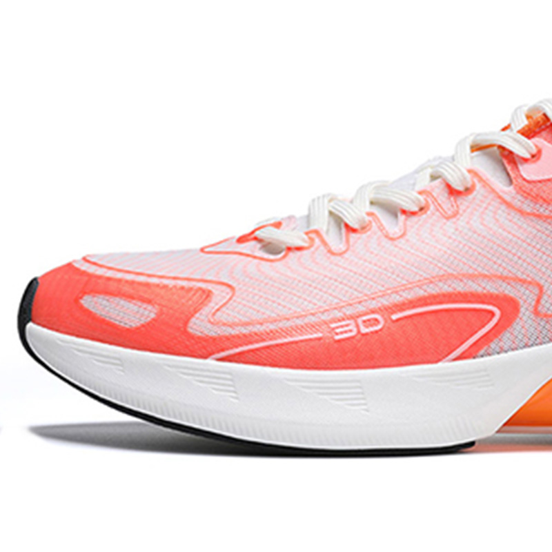PEAK Breathable Lightweight Breathable And Lightweight Low top Running Shoes Men’s Fluorescent Bright Red