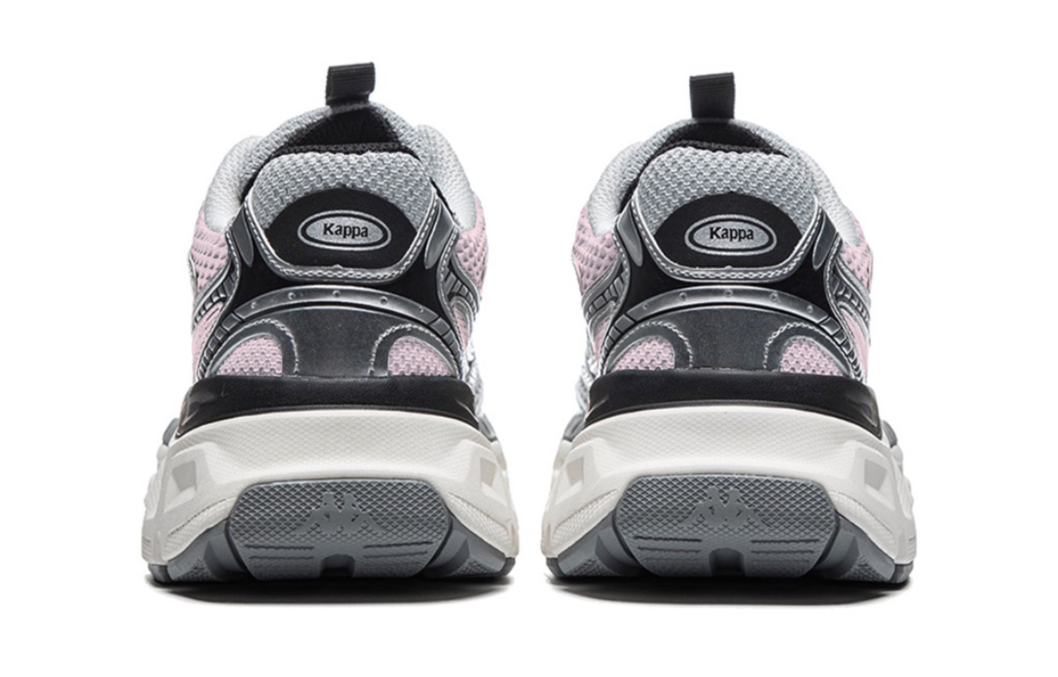 Kappa Abrasion Resistant, Breathable, Lightweight Low top Running Shoes Unisex Silver Gray