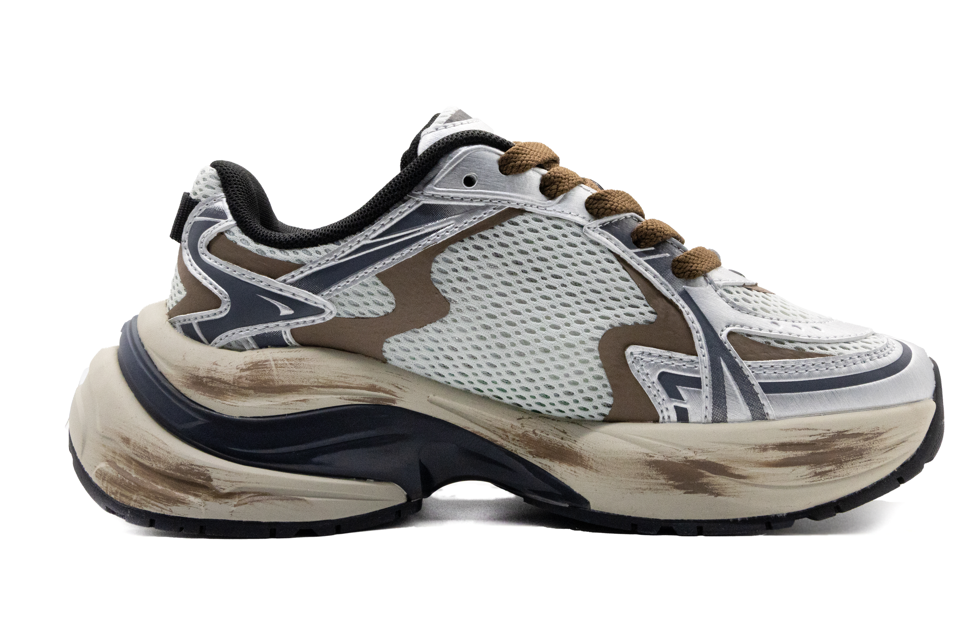 MLB New York Yankees Cushioning Breathable Low top Casual City Commuting Running Shoes Unisex Brown