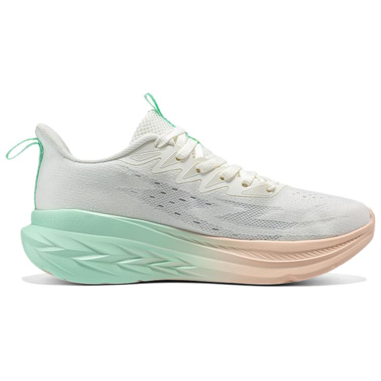 361° Abrasion Resistant Breathable Cushioning Low top Casual Sprint Running Shoes Women’s White Green