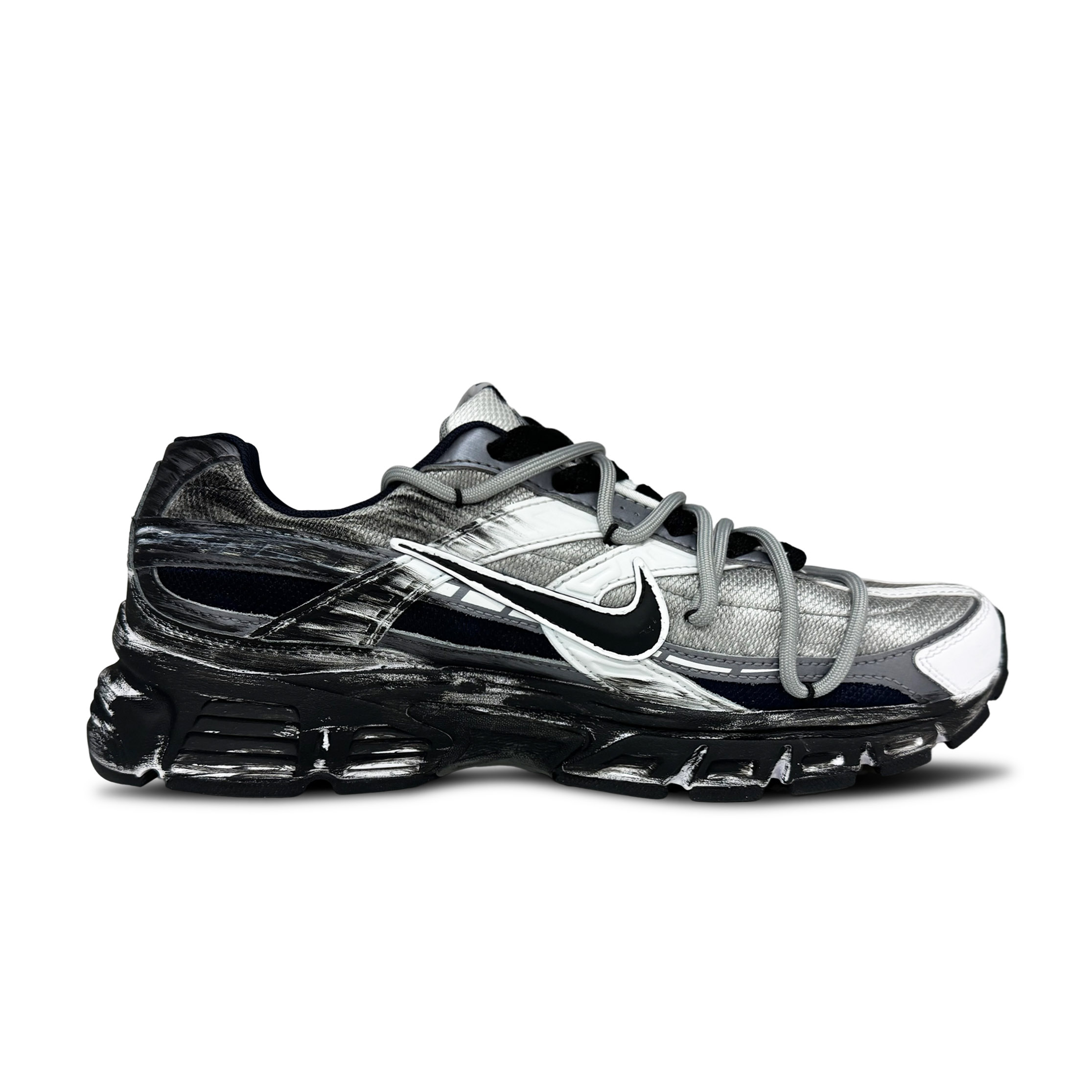 Nike Initiator Abrasion Resistant Low top Running Shoes Unisex Black White