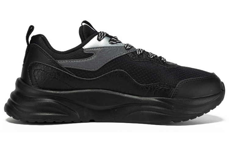 Erke Mesh Cushioning Breathable Cushioning Breathable Running Shoes Women’s Black Silver