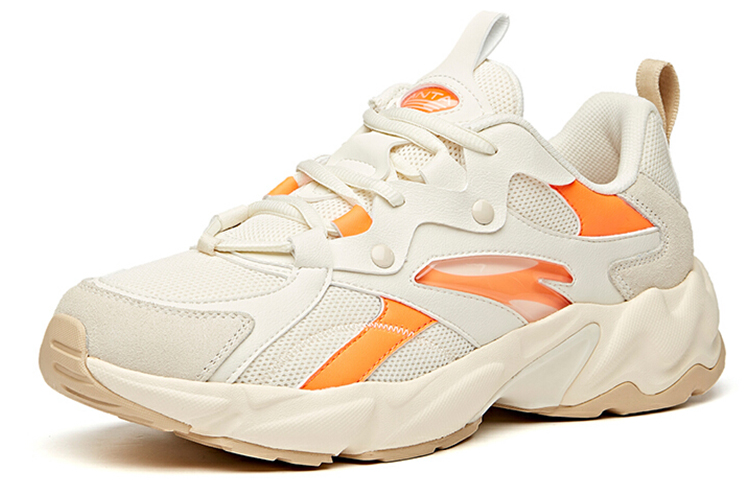 Anta Cushioning Slip Resistant Abrasion Resistant Low top Running Shoes Men’s Malt Light Brown