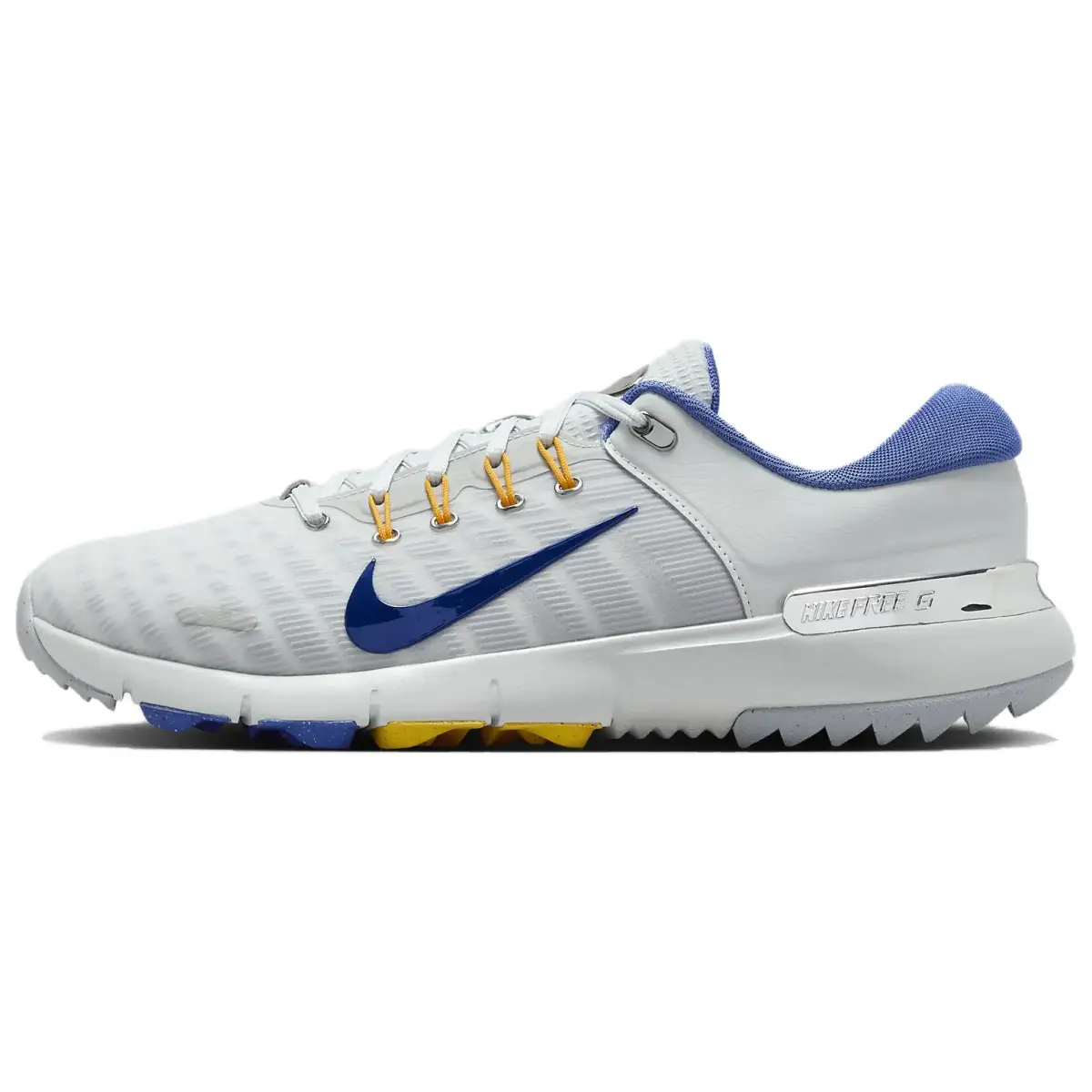 Nike Free Golf Slip Resistant Abrasion Resistant Slip Resistant Abrasion Resistant Low top Golf Shoes Men's Gray Blue