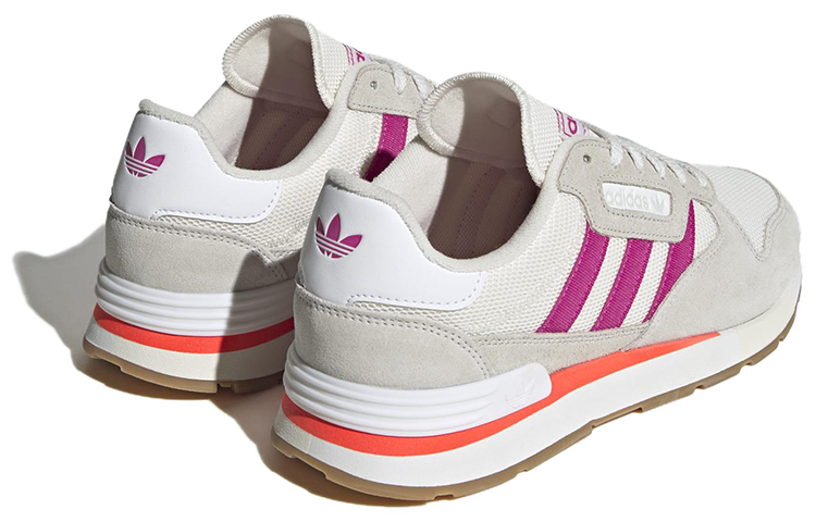 Adidas Originals Treziod Textile, Leather Slip Resistant Abrasion Resistant Low top Running Shoes Women’s Gray Purple